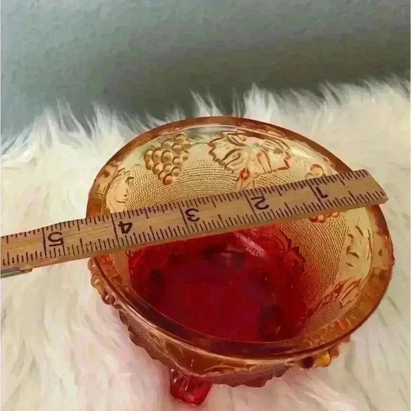 VTG Mid-Century Jeannette Glass Amerina Covered Candy Jar - Picture 5 of 5